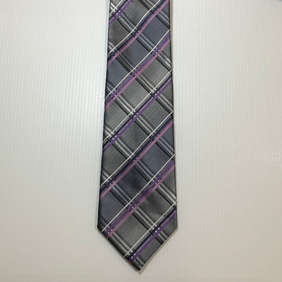 Pierre Cardin Vintage Multicolor Plaid Wide Classic Men Necktie 58&acirc;